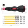 VESSEL Electric Ball Grip Driver with 5 Bits, Dendoraboru 220USB-5