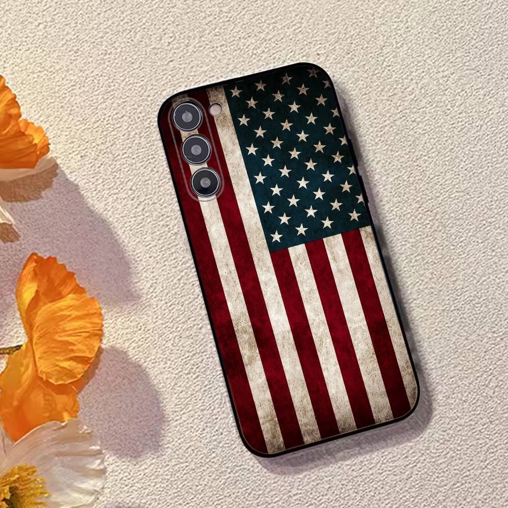 USA A-America Flag Phone Case Silicone Soft For Samsung Galaxy A73,A72,A71,A70,A53,A52,A51