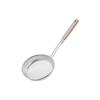 Long Handle Stainless Steel Strainer Wooden Handle Skimmer Spoon Fine Mesh Strainer  Food Strainer