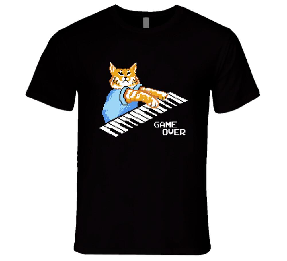 Game Over Keyboard Cat Fun The IT Crowd Popular TV Show T Shirt XL