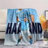 Haaland Football FlAannel Blanket, High Quality Comfortable for All Seasons, Home Decor, Warmth and Comfort