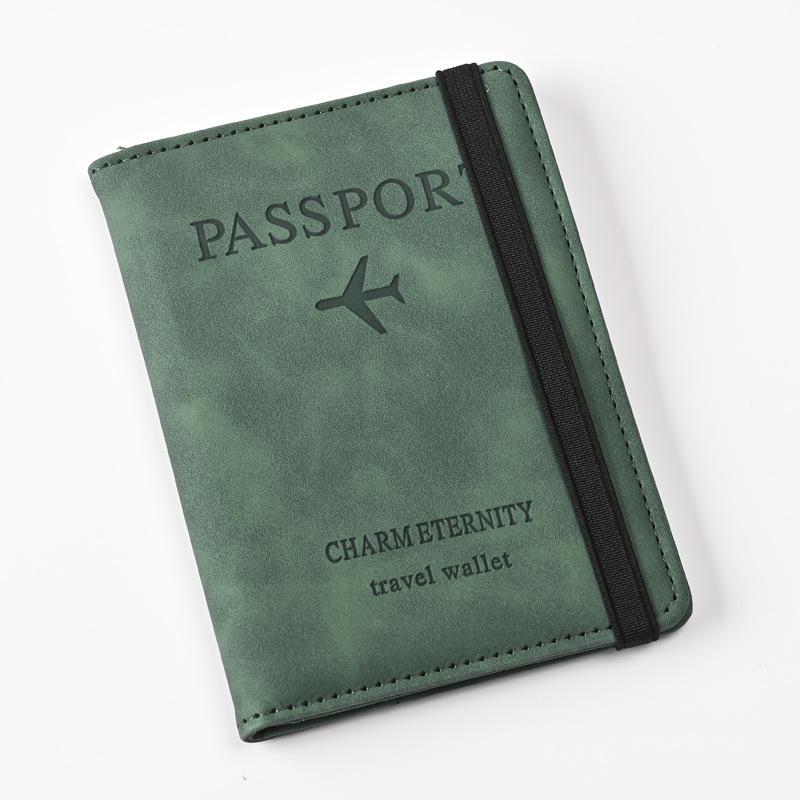 2024 RFID Anti-theft Passport & Luggage Tag Set - Multifunctional PU Holder