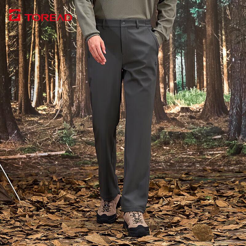 

TOREAD Men s Windproof Fleece-lined Stretchy Softshell Pants 2XL