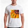 Sunflower Tshirt Summer Casual Cotton Tee Oversized Streetwear Tops Vintage Graphic Print Loose Fit Short Sleeve