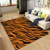 3D Stripe Tiger Print Pattern Area Rug Large,Carpet Rug for Living Room Bedroom Kitchen Doormat Decoration, Non-slip Floor Mat