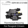9812131480 Carcasă termostat pentru Peugeot 2008 208 308 408 508 5008 Citroen C3 C4 1.2T