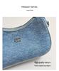 Chic Color Block Underarm Bag: Personalized Single Shoulder & Crossbody Handbag for Casual Wear