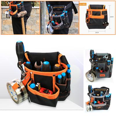 Multifunctional Maintenance Special Electrician Fanny Pack Waterproof Oxford Tool Pouch  Multi Pocket Tool Bag with Adjustable Belt