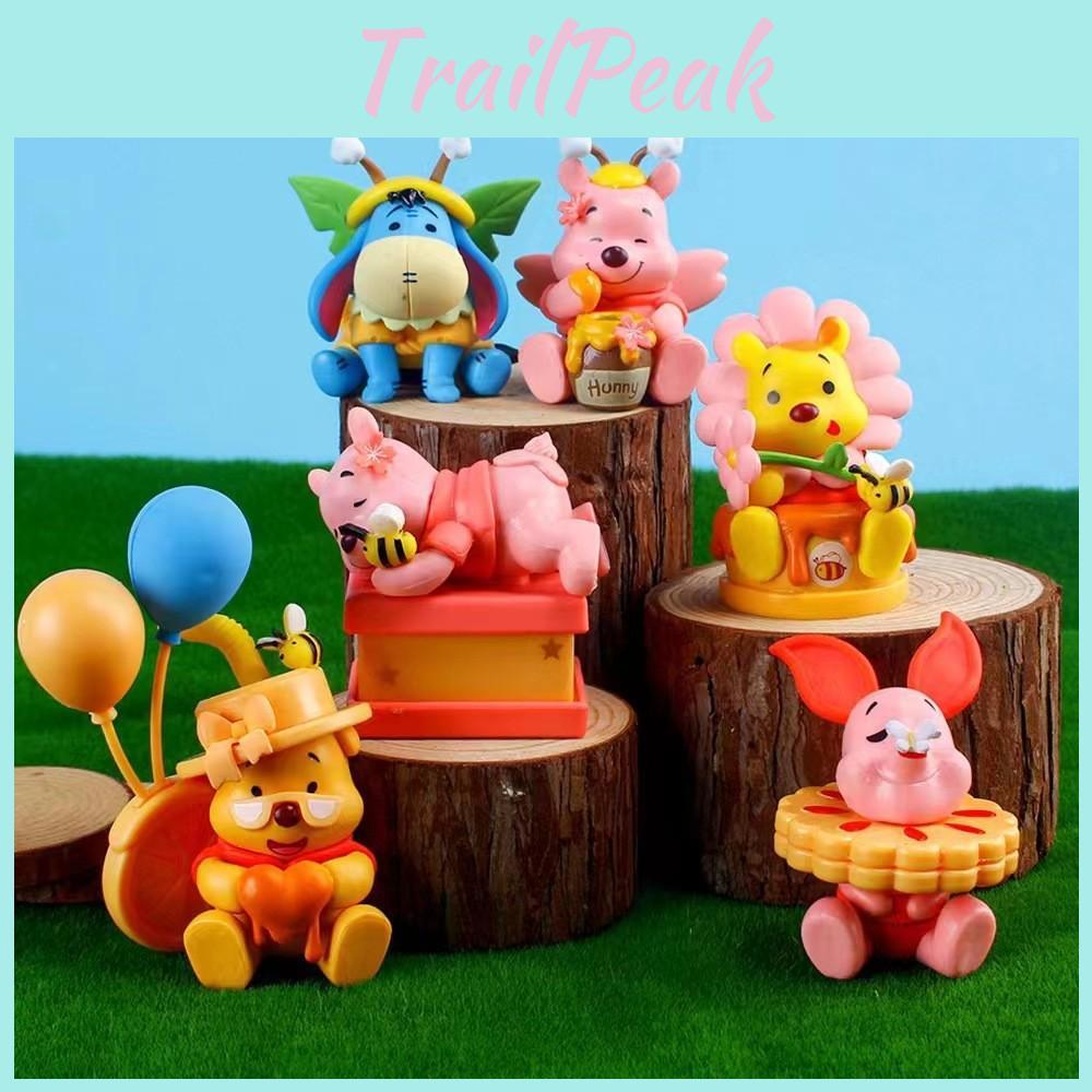 Bear Pooh Piglet Tigger Eeyore Honey Cake Character Food Series Ornament Model