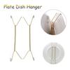 Wall Display Plates Hanger W Type Decoration Dish Spring Holder Invisible Hook