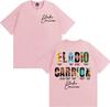 Rapper Eladio Carrion Album Cover 2025 Tour T Shirt Men Women Vintage 90s Hip Hop Street Tshirts Casual Loose Oversized Tshirt