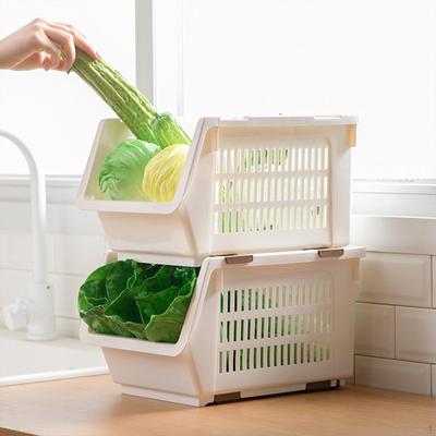 Stacking Stand Basket Cabinet Storage Rack Multifunctional Portable Home Sundries Organization