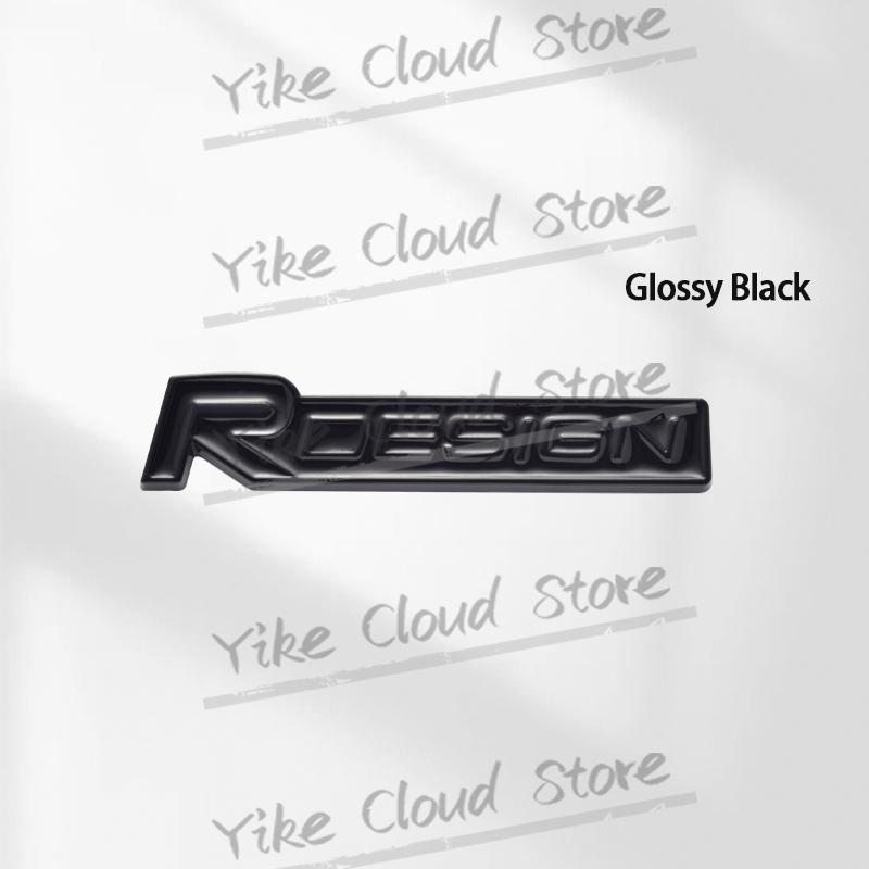 R Design Decoration Emblem 3D Sticker Metal Front Hood Grille Badge For Volvo S40 S60 S80 S90 V60 V40 XC40 XC60 XC90 XC70 V70 T6