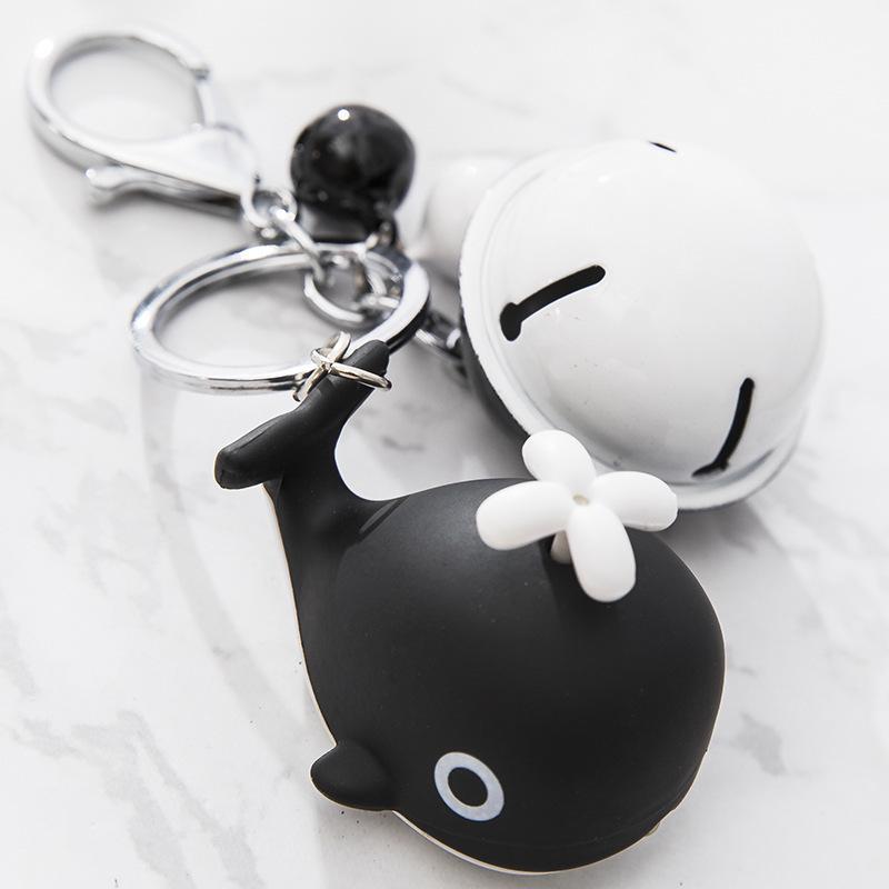 Whale LED Sound Keychain Mini Flashlight & Bag Pendant