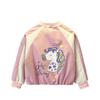 2025 New Style Cartoon Baseball Jacket for 3-Year-Olds - Fashionable Spring Jacket for Baby and Middle Child Girls