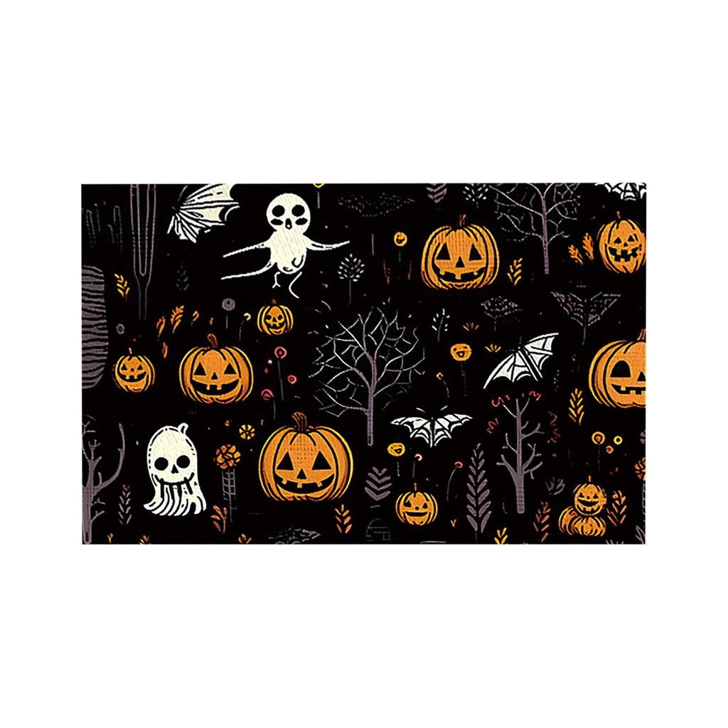 Duch, Kot, Halloween Meal Mat Zestaw 4, Sezonowy, Jesienny Mat Stołowy