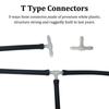 36pcs Car Wiper Spray Pipe Joint T Y I Type Windshield Washer Pipe Nozzle Wiper Cleaning Water Hose Tube Joint Car Accessories