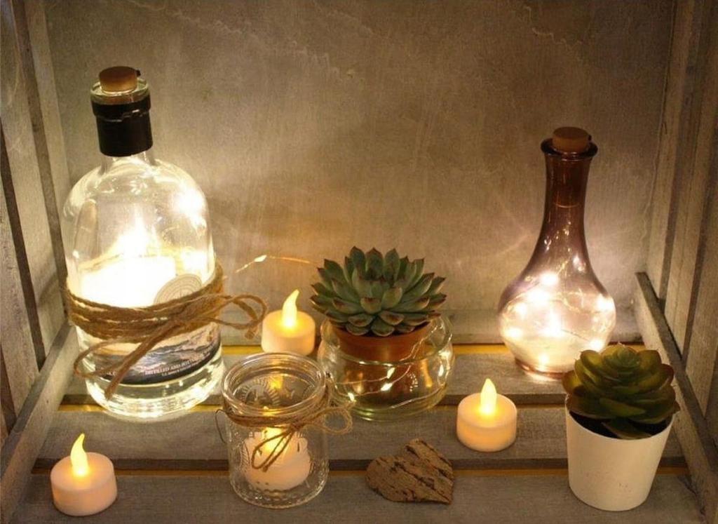 Set of 2 Tealight Candle LED Lamp, Flameless