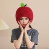 Lychee Headgear Filled Cotton Cartoon Hat Soft Breathable Photography Prop Cute Performance Costume Hat for Kids Adults