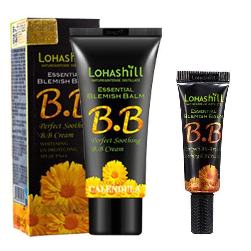 Lohashill Calendula BB Cream - Strong Coverage & Moisturizing Natural Makeup (Shade 784#)