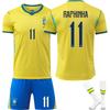 2026 FIFA Wereldbeker Brazilië Voetbalshirt voor Kinderen en Volwassenen RAPHINHA #11