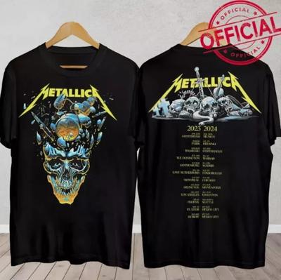 Metallica M72 Tour 2023 2024 Inspired  Rock Band Fan Shirt S-4XL Unisex T-Shirt