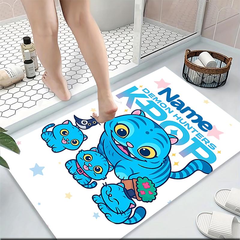 Custom Name Magical Unicorn Fantasy Carpet Rug Customizable Soft Washable Anti-Slip Home Living Room Sofa Mats Personalized Rug. 0909132