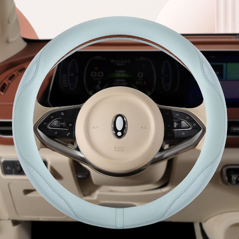 Car Steering Wheel Cover for All Seasons, Ultra-Thin, Sweat-Absorbent, Breathable Protective Cover for 2025 New Volkswagen, Bmw, Mercedes-Benz
