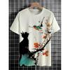 Japanese Ukiyo-e Graphic T Shirts For Men Fashion Trend Short Sleeve 3D Printed Summer T-shirts Cool Streetwear Harajuku Tops