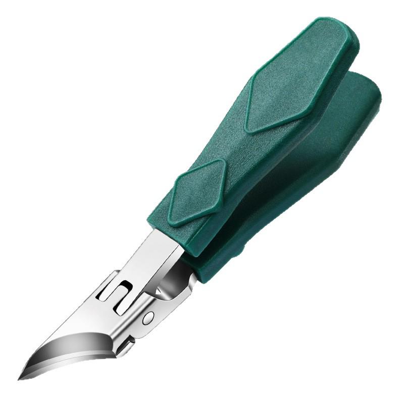 Large Anti-Splash Slanted Edge Nail Clippers for Precise Trimming