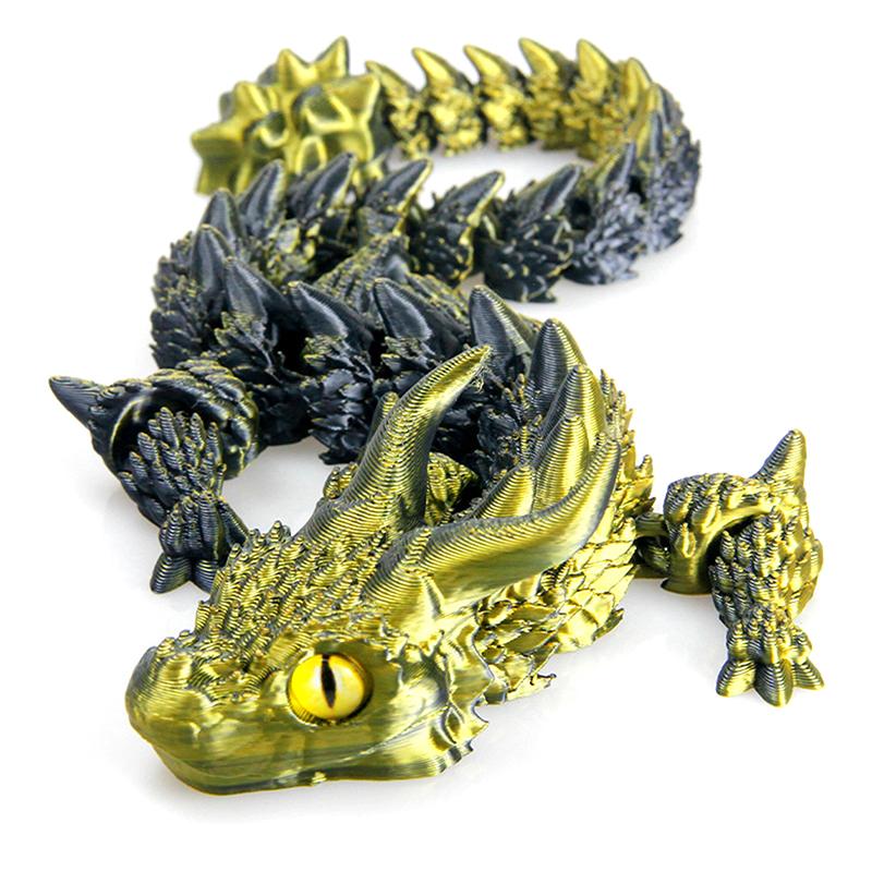 

1 шт. Игрушка для украшения стола, 3D-принт, модель магического дракона Акацуки, многошарнирный подвижный креативный стол, украшение для дома, подарок
