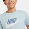 Nike Sportswear Casual Straight-Leg Crew Neck Logo Print Short Sleeve T-Shirt Kids Tops Blue AR5252-440