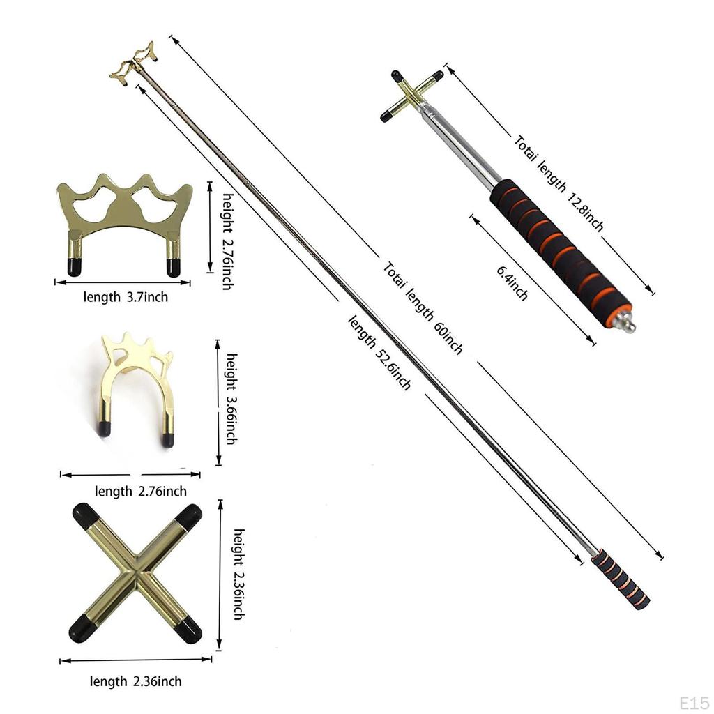 Billiards Pool Cue Bridge Removable Head