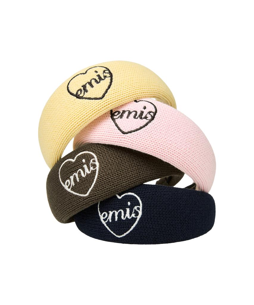 Emis Heart Logo Knit Hair Band