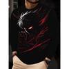 Herren Langarm-T-Shirt mit 3D-Streifendruck, bequem, atmungsaktiv und vielseitiges Herren-Oberteil