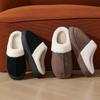 Women's Winter Fur-Lined Thick-Soled Snow Boots Slippers for Home & Outdoor Use