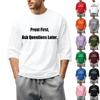 Men's fashionable casual round-neck three-quarter sleeve top T-shirt