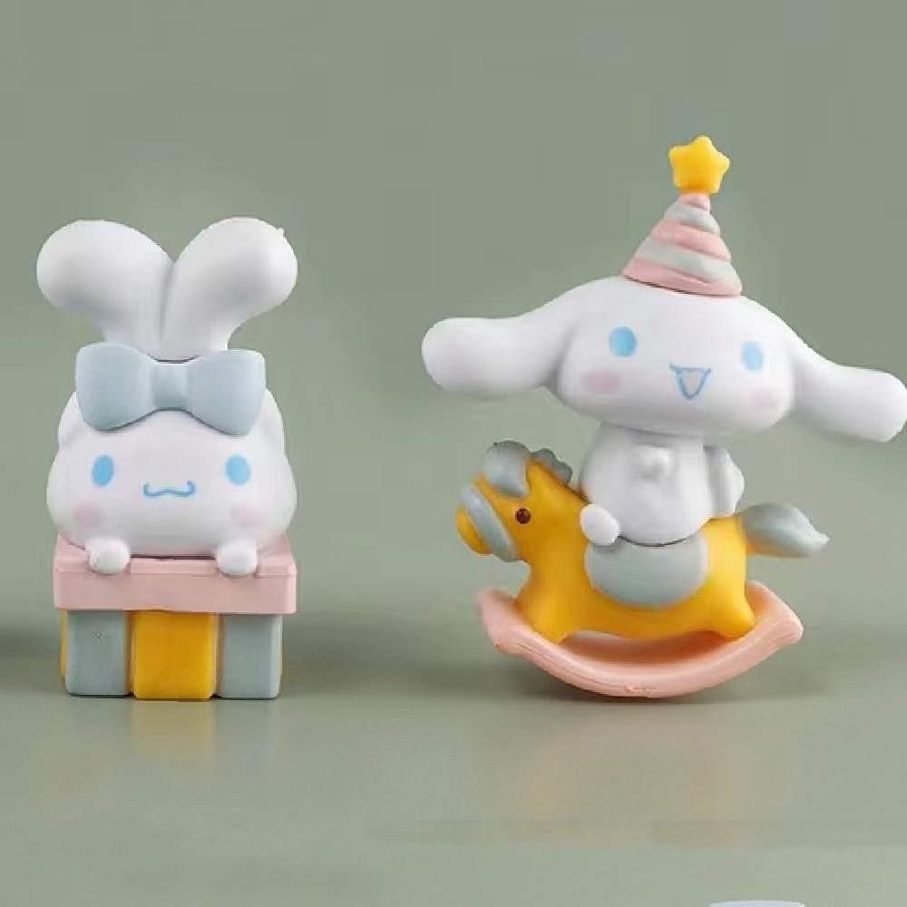 Adorable Yu Gui Dog Party 6-pack Big-ear Dog Pudding Dog Handicrafts Diy Patch Toys Decoration Ornaments
