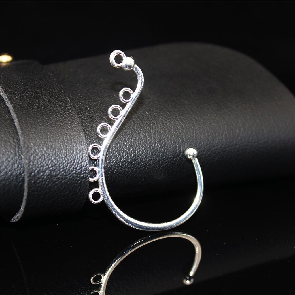 10pcsDIY Bridal Handmade Headgear Material Antique Hairpin Jewelry Accessories, Ear Hanging Ear Hook Hair Accessories Alloy Material