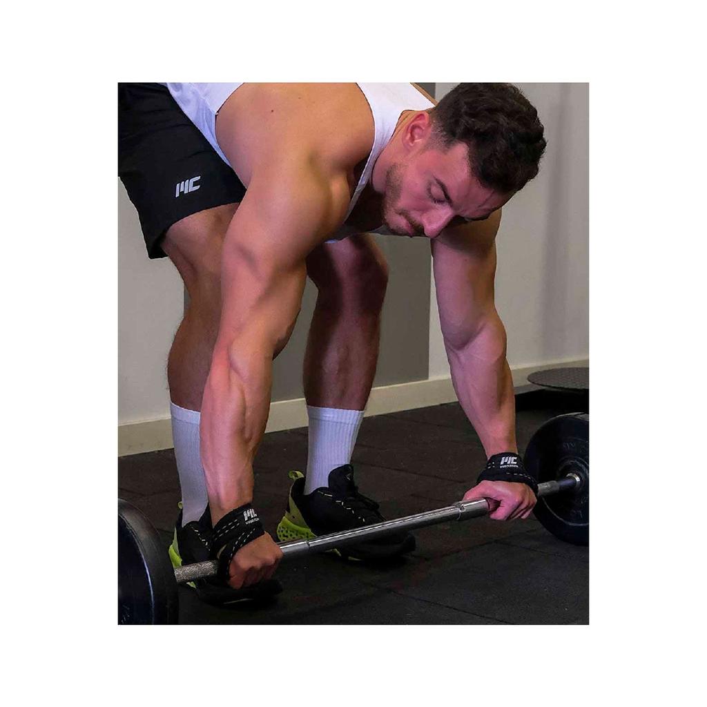 8 Loop Lifting Straps Gray (size L-xl)