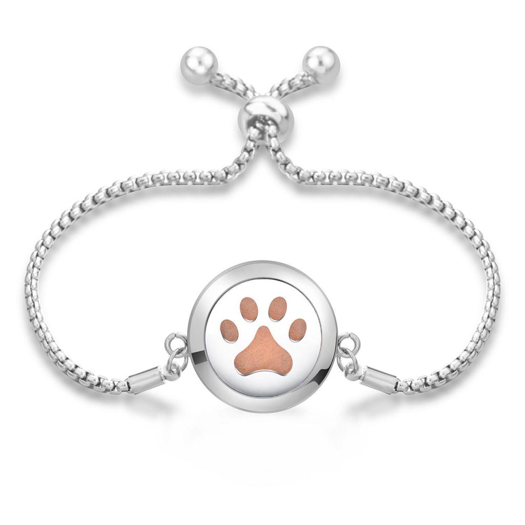 Women's Openable Titanium Steel Essential Oil Diffuser Bracelet