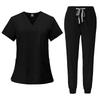 Unisex Beauty Salon Scrub Set: Short Sleeve, Stretch, ICU-Ready