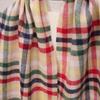 Men's and Women's Yarn-Dyed Plaid Wool Scarf - Versatile Winter Warm Pure Sheep Wool Neck Warmer Shawl