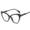 Women Cat Eye Optical Eyeglasses Blue Light Blocking Prescription Glasses Retro Fashion Contrasting Flat Light Eyewear
