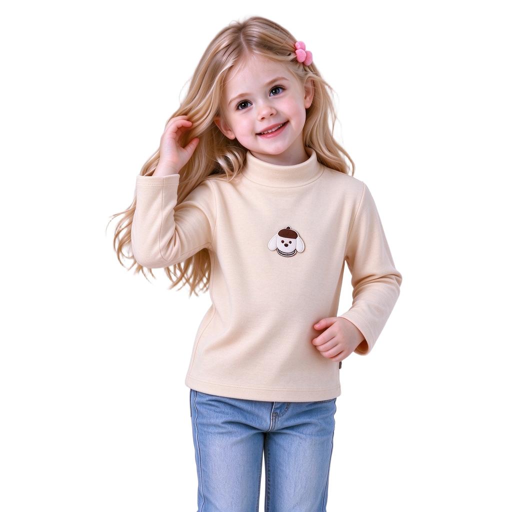Kids Casual Turtleneck Base Layer Top for Everyday Wear