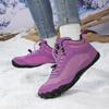 Warm Snow Boots Fashion High-top Winter Walking Shoes Men Women Plush Warm Cotton Shoes Non-slip Outdoor Hiking Sneakers