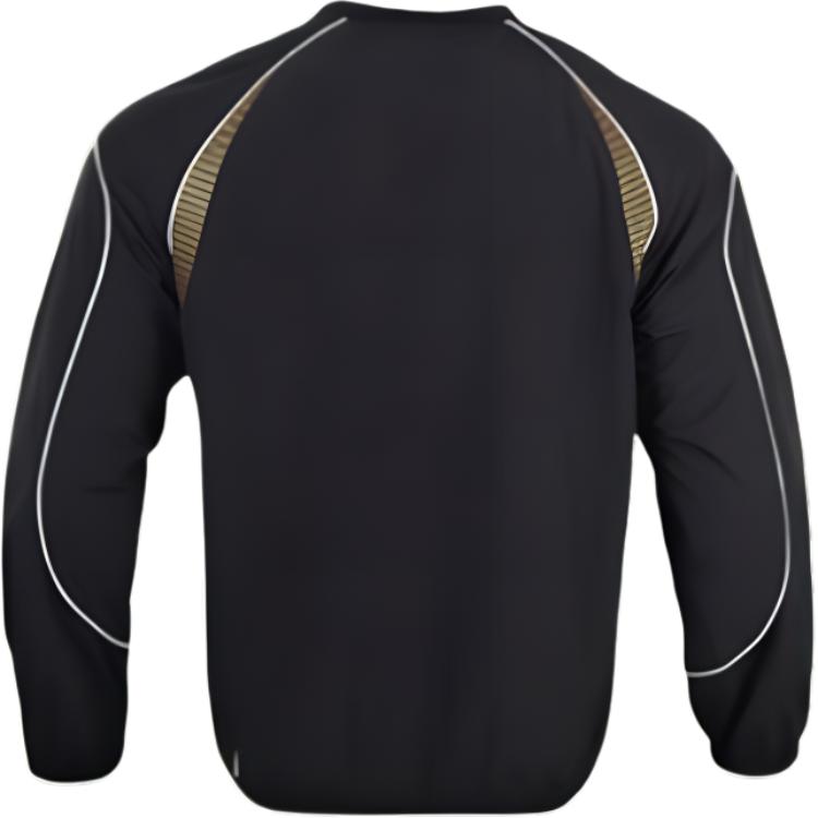 Mizuno Waterproof Pullover Casual Football Hoodie Men Hoodies Black Gold P2CE19Z178