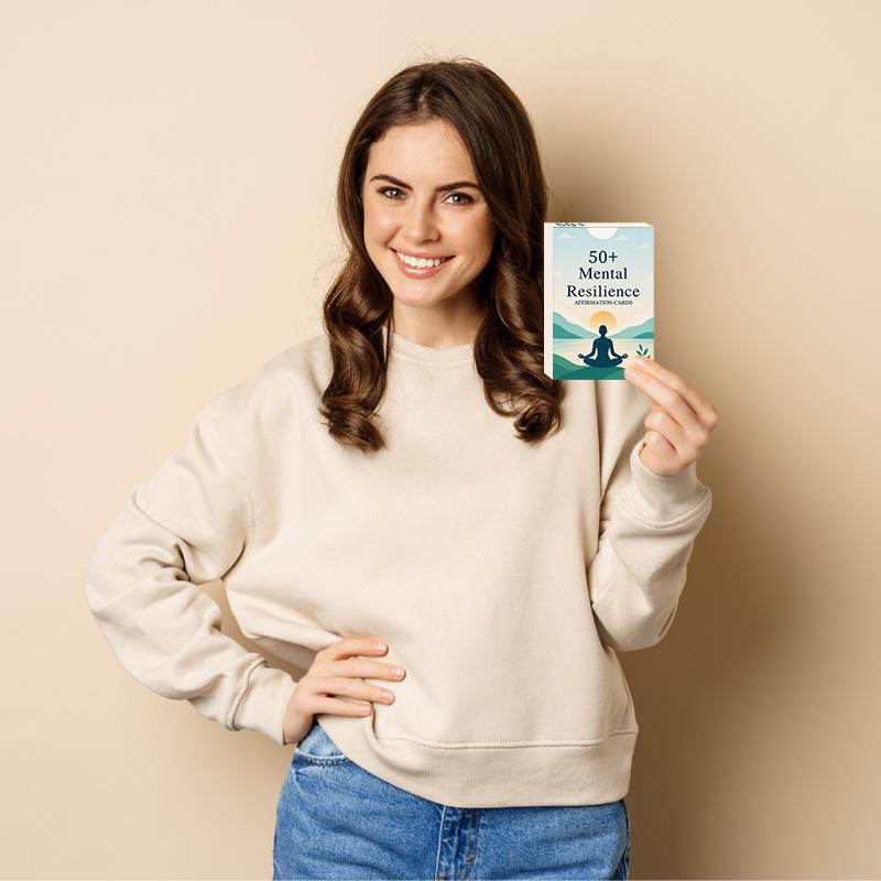 50 Positive Affirmation Cards for Mental Resilience