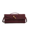 Autumn and Winter New Matte Hand-woven Hand-held Dinner Bag Fashion Lock Bag Messenger Bag Fashion
