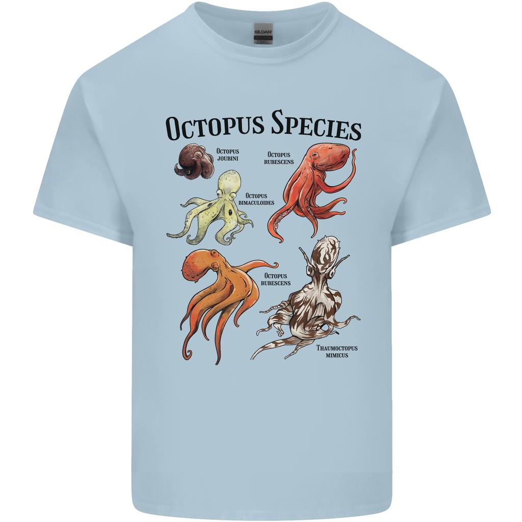 Octopus Species Sealife Scuba Diving Unisexs Light Cotton TShirt